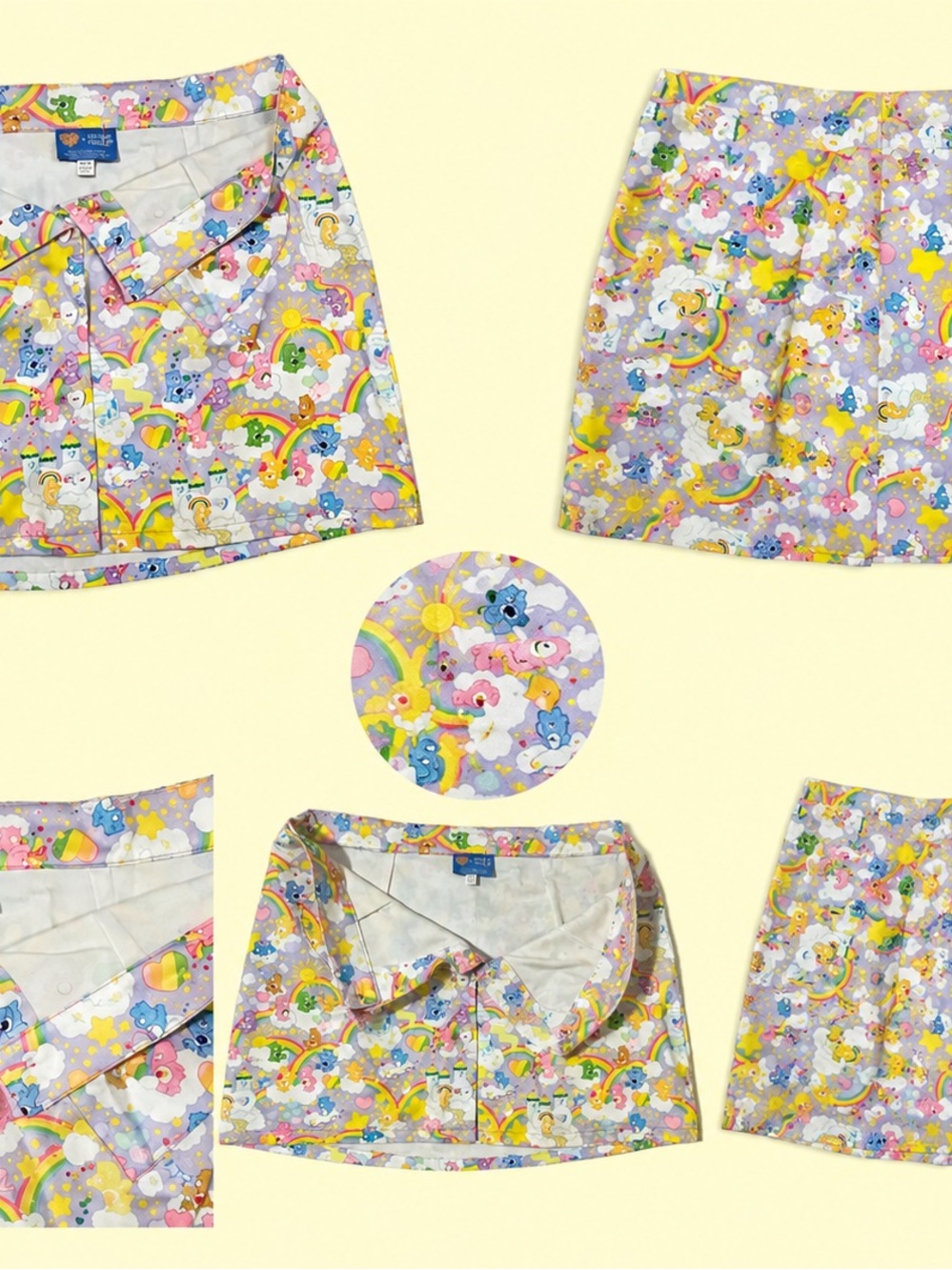 Unique Vintage x Care Bears 40th Anniversary Mini Skirt Size 2X (18)